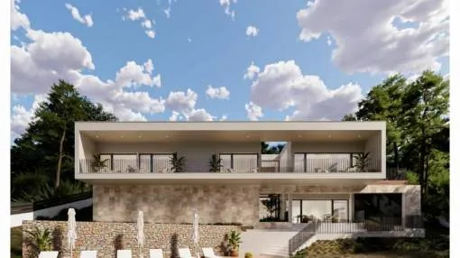 Newly built villa with mountain range views in Santa Ponsa
